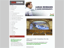 Tablet Screenshot of lukas-reimann.ch
